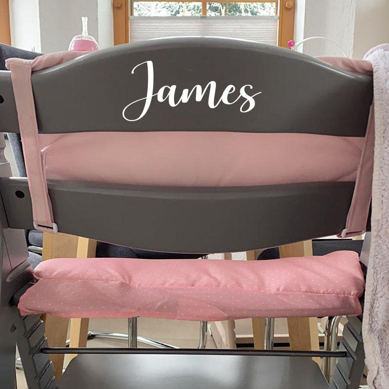 Office Furniture Names - Custom Name High Chair Sticker Decal