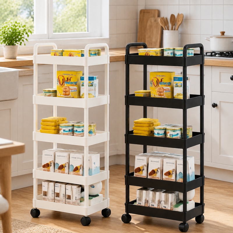 5-Tier Rolling Storage Cart wi - Book Cart Rolling review and price