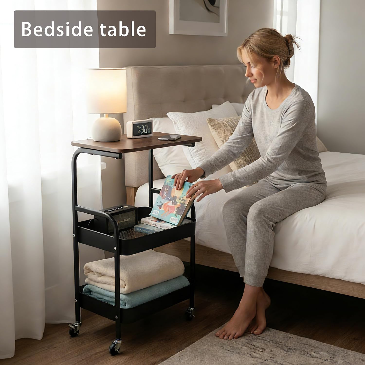 Mobile Rolling Utility Cart wi - Book Cart Rolling review and price