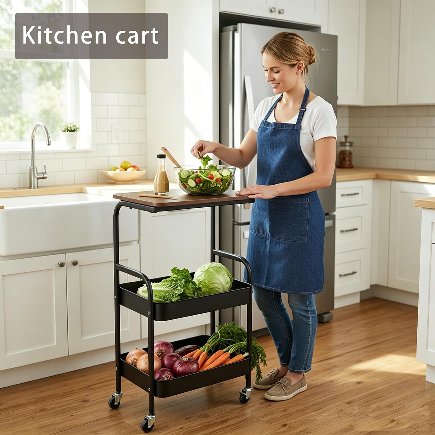 Mobile Rolling Utility Cart wi - Book Cart Rolling review and price