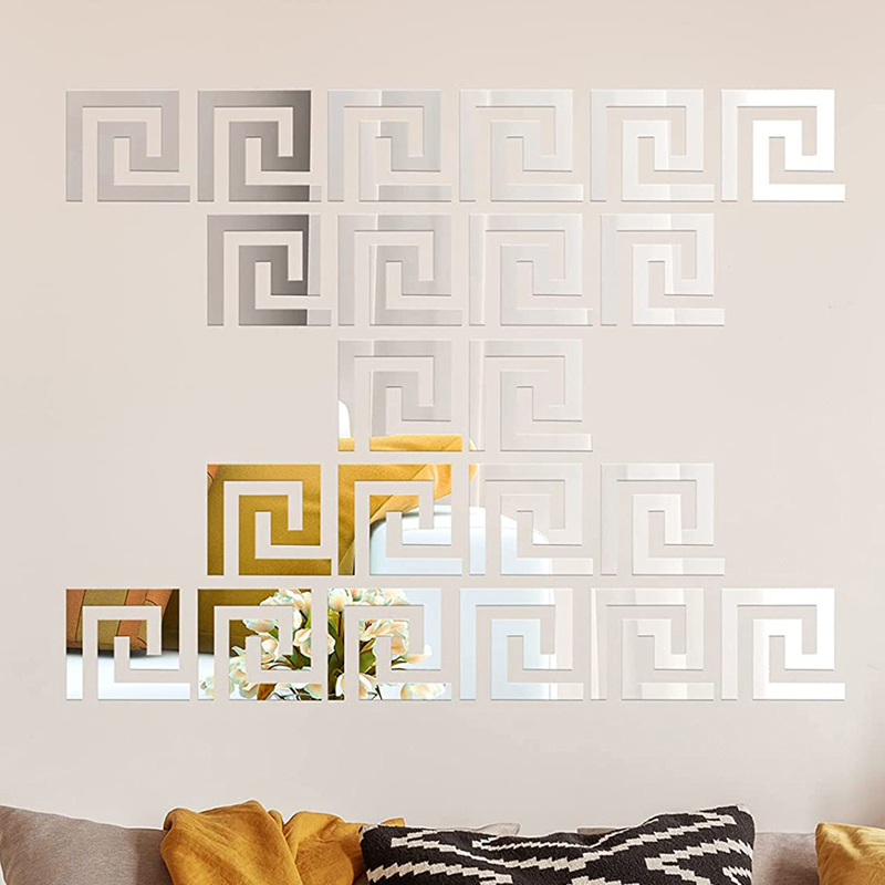 10PCS 3D Art Mirror Surface Wa - Office Furniture At Home review and price