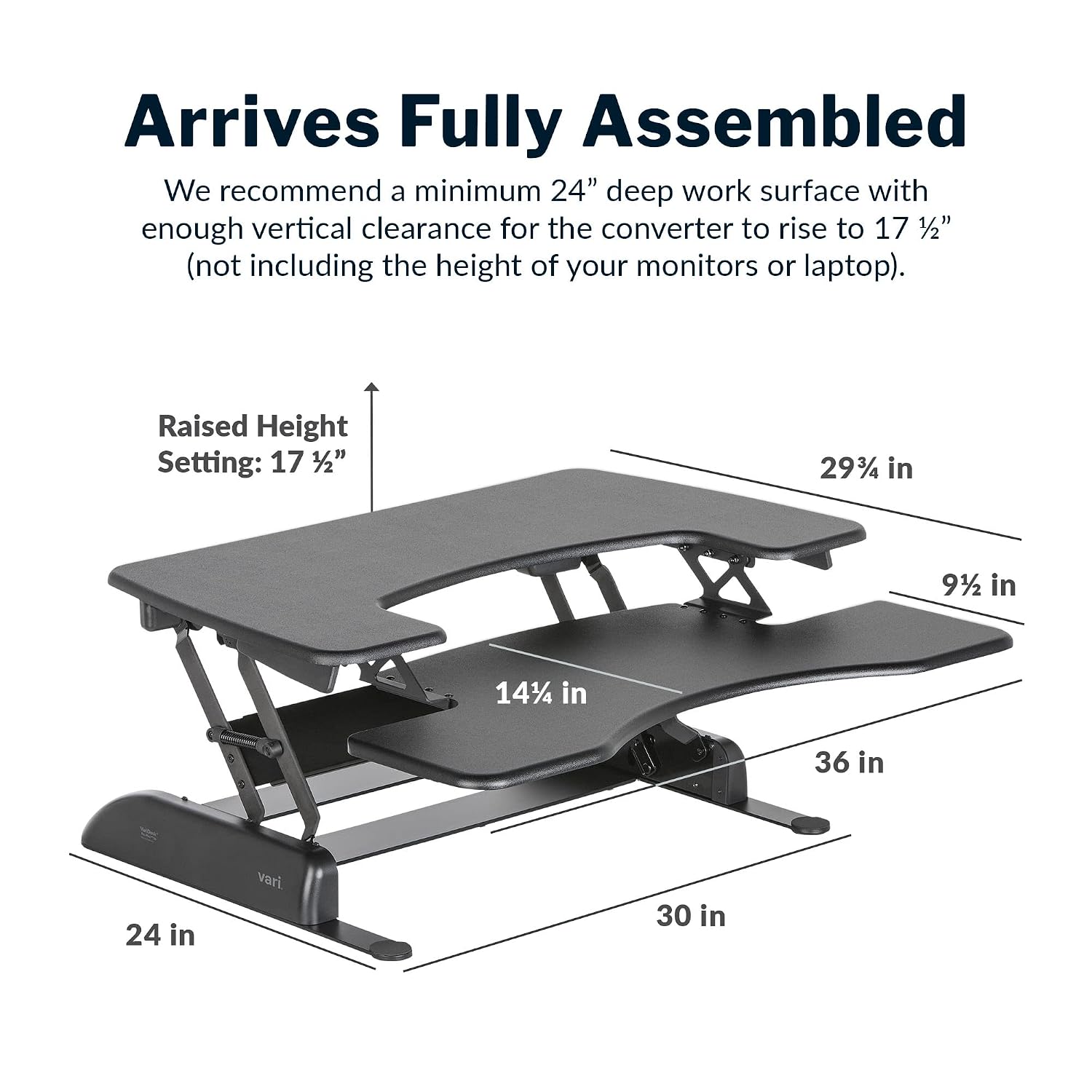 Desk Pro Plus 36 - Adjustable  - Office Furniture Plus review and price