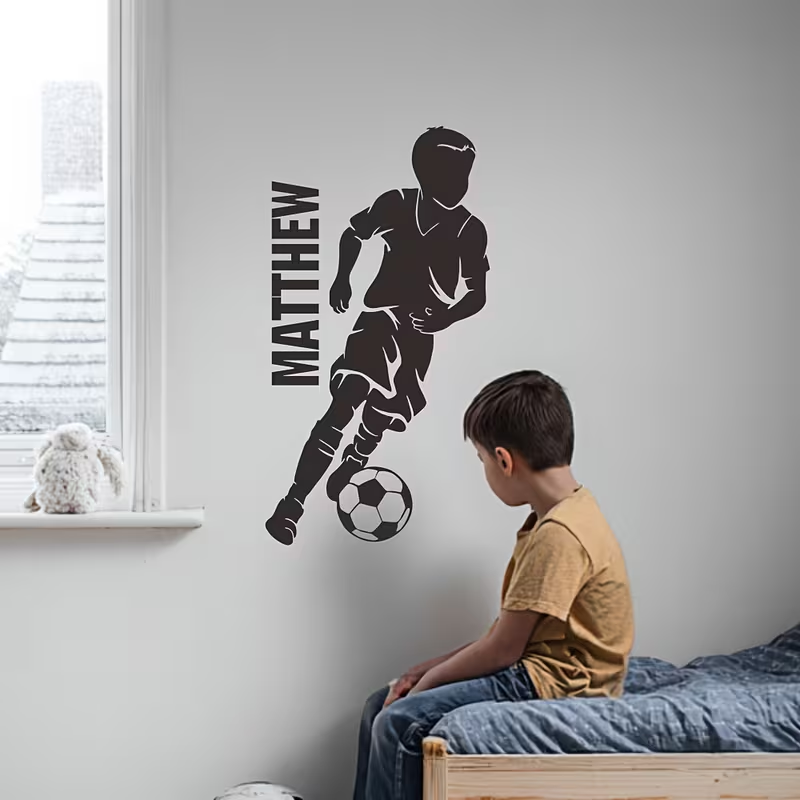 1pc Custom Soccer Wall Decal P - Office Furniture Names review and price
