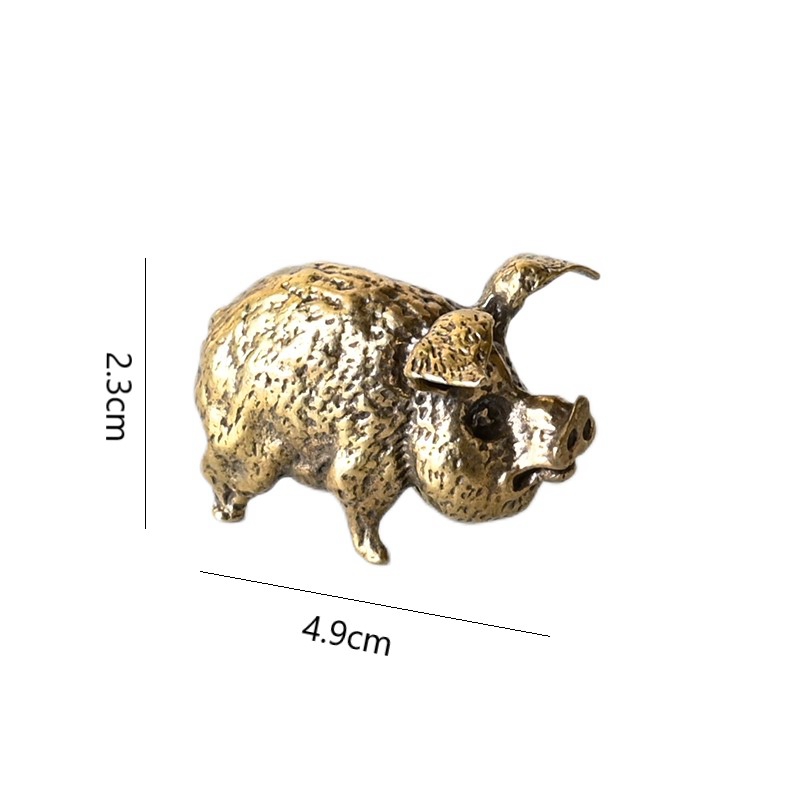 Vintage Brass Pig Small Orname - Office Furniture At Home review and price