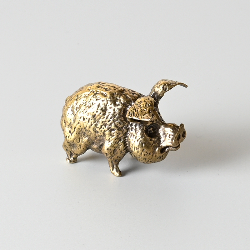 Vintage Brass Pig Small Orname - Office Furniture At Home review and price