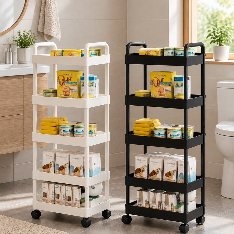 5-Tier Rolling Storage Cart wi - Book Cart Rolling review and price