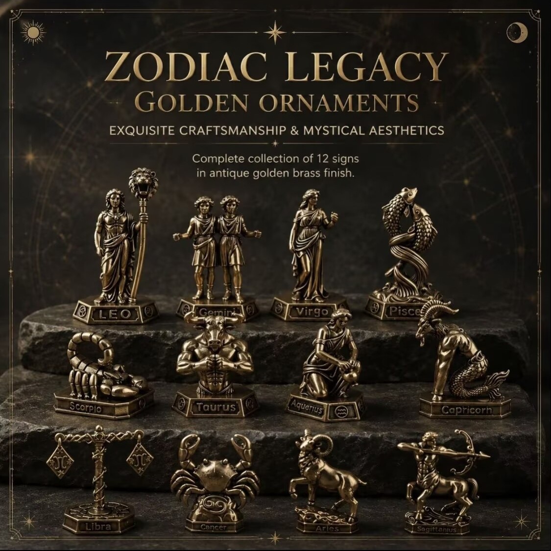 Handmade Brass Zodiac Ornament - Office Furniture At Home review and price