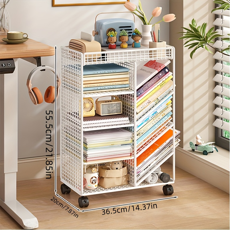 Rolling Book Cart -  Metal Mob - Book Cart Rolling review and price